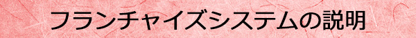 フランチャイズシステムの説明
